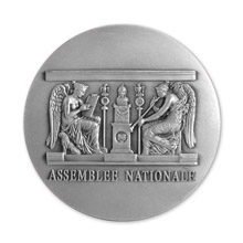 Médaille relief modelé de l'Assemblée Nationale
