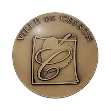 Médaille relief simple Ville de Cesson