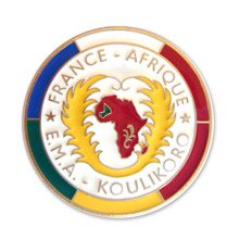Médaille Insigne en relief simple avec couleurs posées en eau