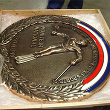 Médaille en bronze de fonderie de 1m de diamètre