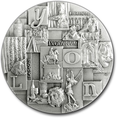 medaille cadeau ville de lyon