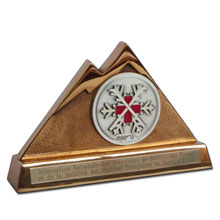 Médaille association sur trophée en bronze de fonderie (Hauteur 9cm - Poids 0,8kg)