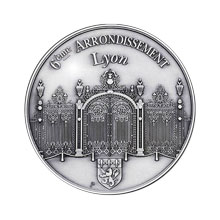 Médaille relief simple Ville de Lyon 6ème