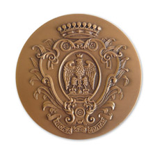 Médaille finition Patine Bronze Ville de Nice