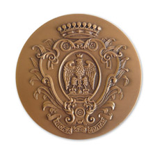 Médaille finition Patine Bronze Ville de Nice