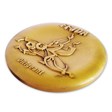 Médaille finition dorée Fédération Française de Judo