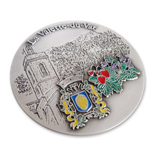 Médaille motif couleur Ville de la Valette-du-Var