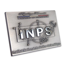 Médaille motif couleur INPS