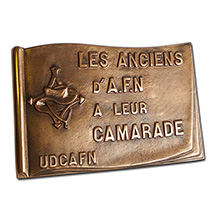 Plaque en bronze de fonderie 270*180mm