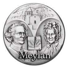 Médaille relief modelé Composition avec portraits