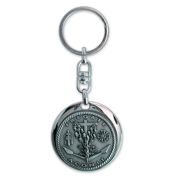 Porte-clef Cyclisme avec écrin Ref.M963 - ALP CREATIONS Personnalisation  Récompenses Coupes Médailles Textile Imprimerie Doming