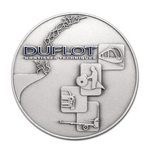 Médaille du travail personnalisée Duflot