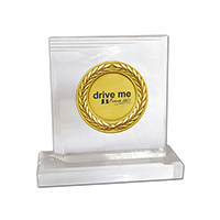 Médaille 73mm sur Trophée Page 14x15x5cm
